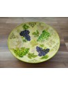 Grape themed decoupaged big sized bowl, Handcrafted bowl